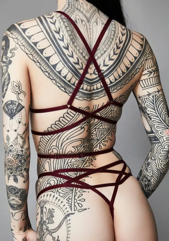 Merlot Penta Undies sold by Dolls Kill