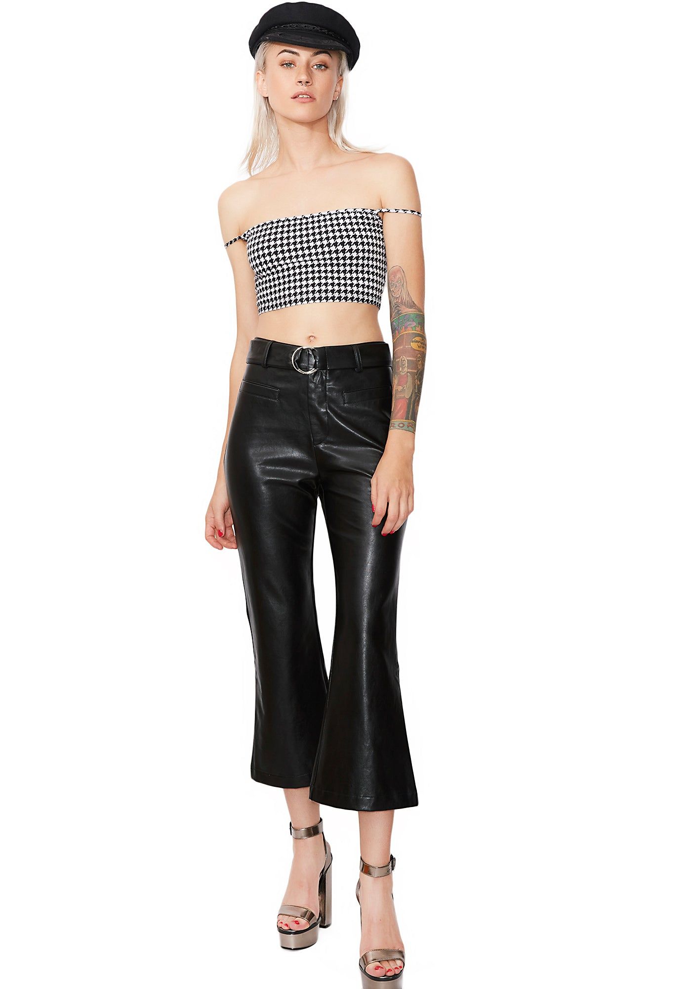 Special Treatment Flared Culottes sold by Dolls Kill product image thumbnail 5