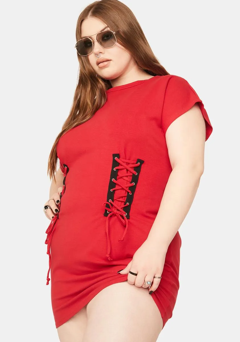 Plus As Lovers Go Shirt Dress sold by Dolls Kill product image thumbnail 2