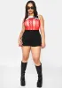Plus Love Think Of Me Sheer Corset Top sold by Dolls Kill
