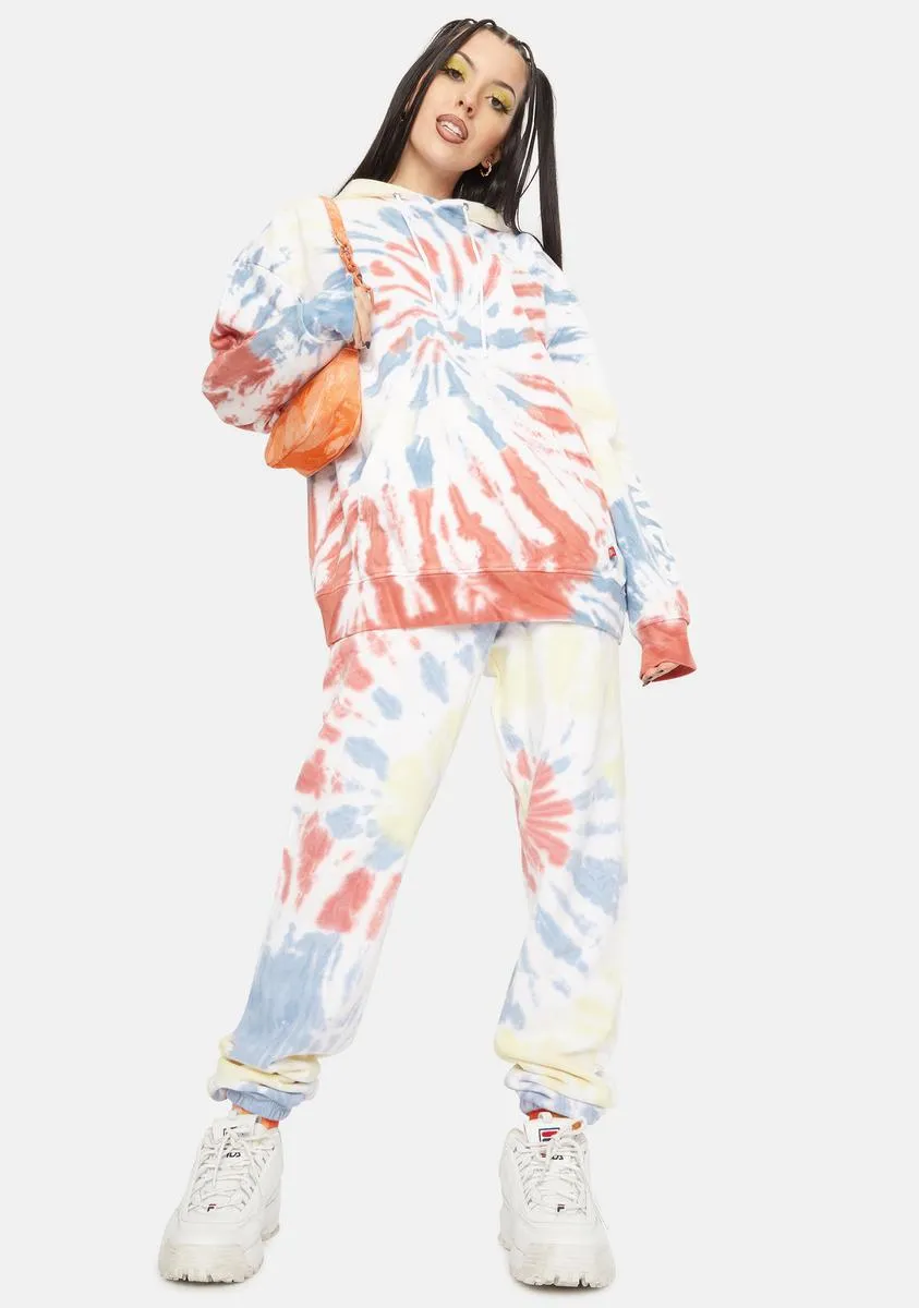 Apricot Swirl Tie Dye Sweatshirt sold by Dolls Kill product image thumbnail 3