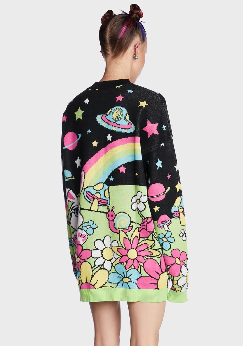 Happy Planet Intarsia Sweater sold by Dolls Kill product image thumbnail 4