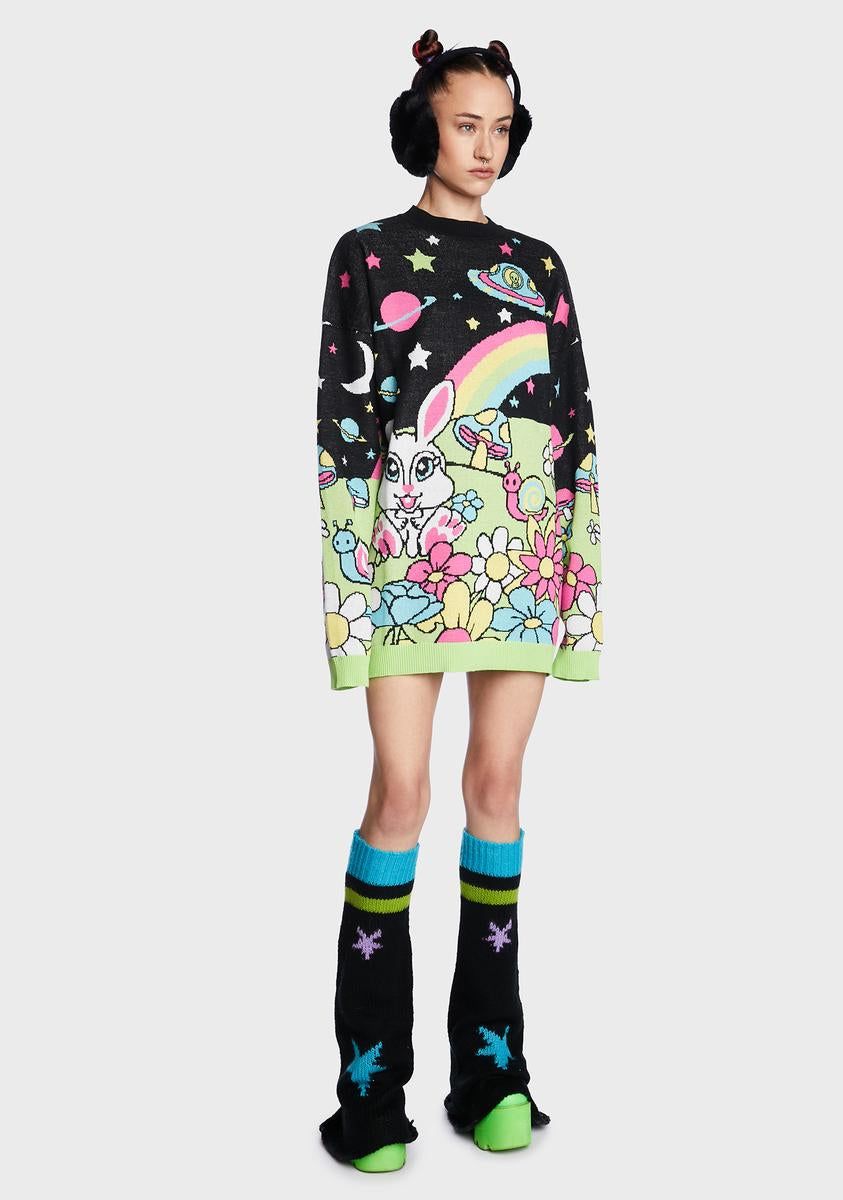 Happy Planet Intarsia Sweater sold by Dolls Kill product image thumbnail 2