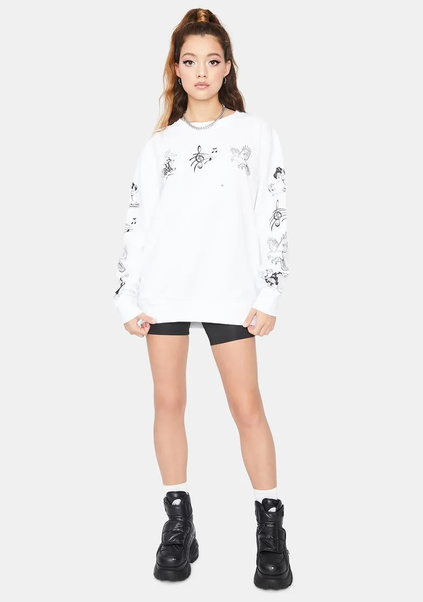 Classic Cartoon Crewneck Sweatshirt sold by Dolls Kill product image thumbnail 3