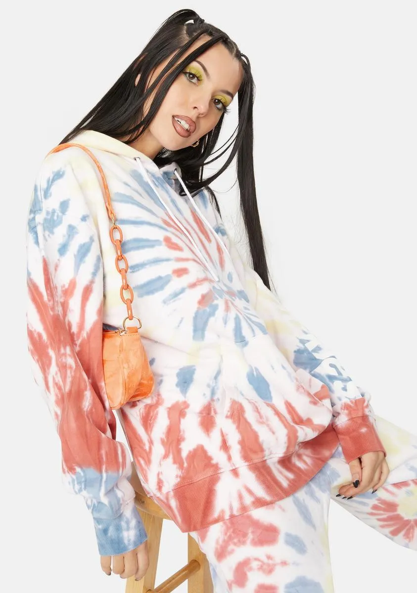 Apricot Swirl Tie Dye Sweatshirt sold by Dolls Kill product image thumbnail 2