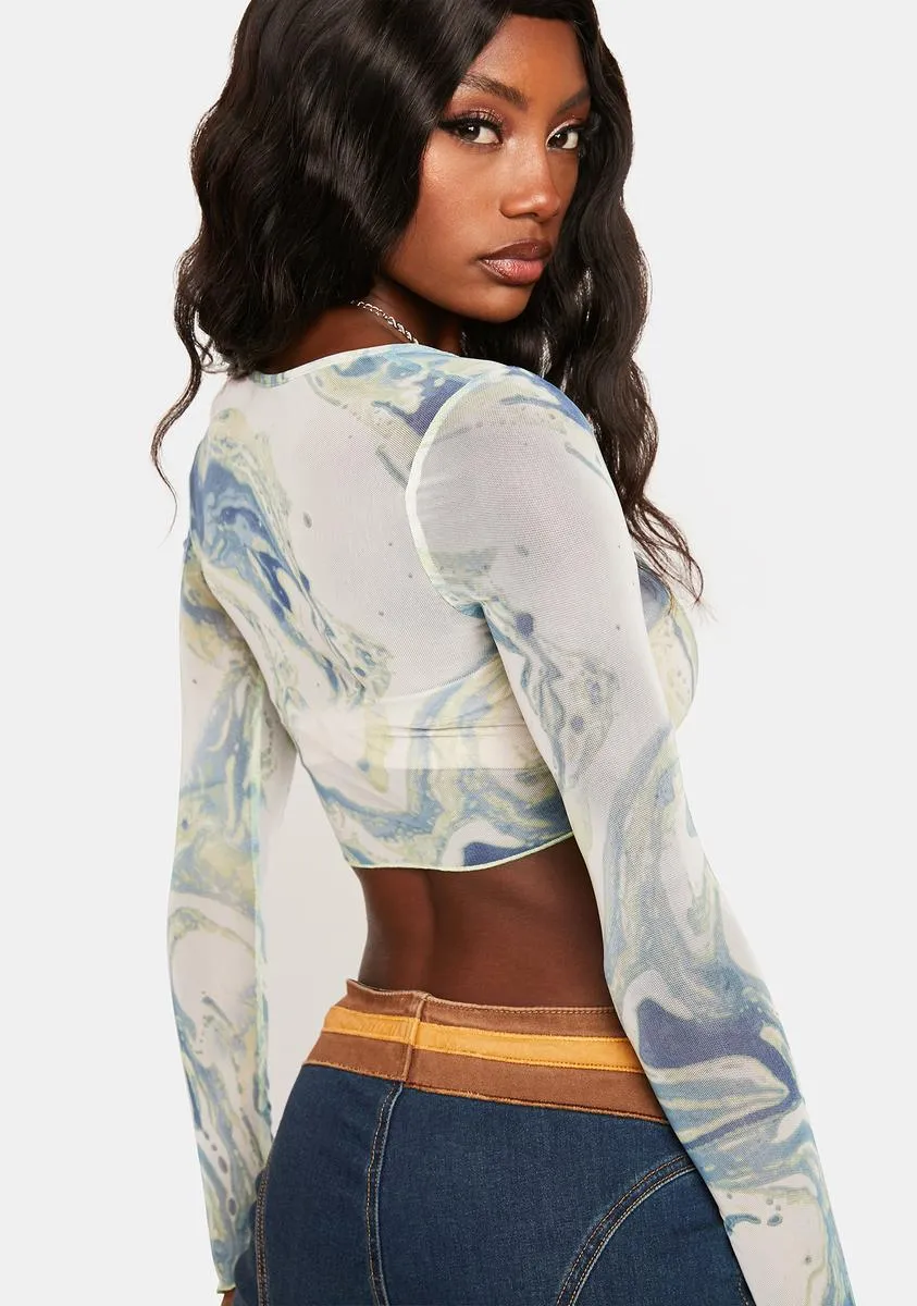 No Illusions Mesh Crop Top sold by Dolls Kill product image thumbnail 4