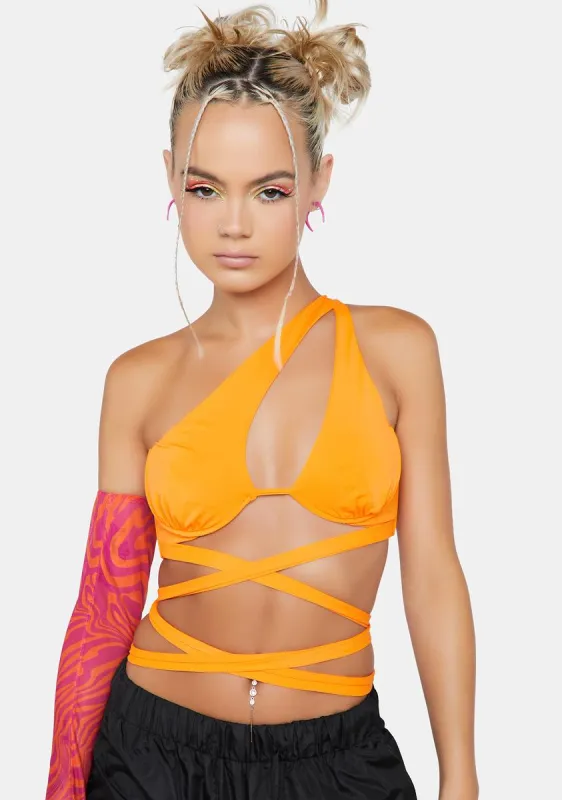 Summer Heat Patterns One Shoulder Top sold by Dolls Kill