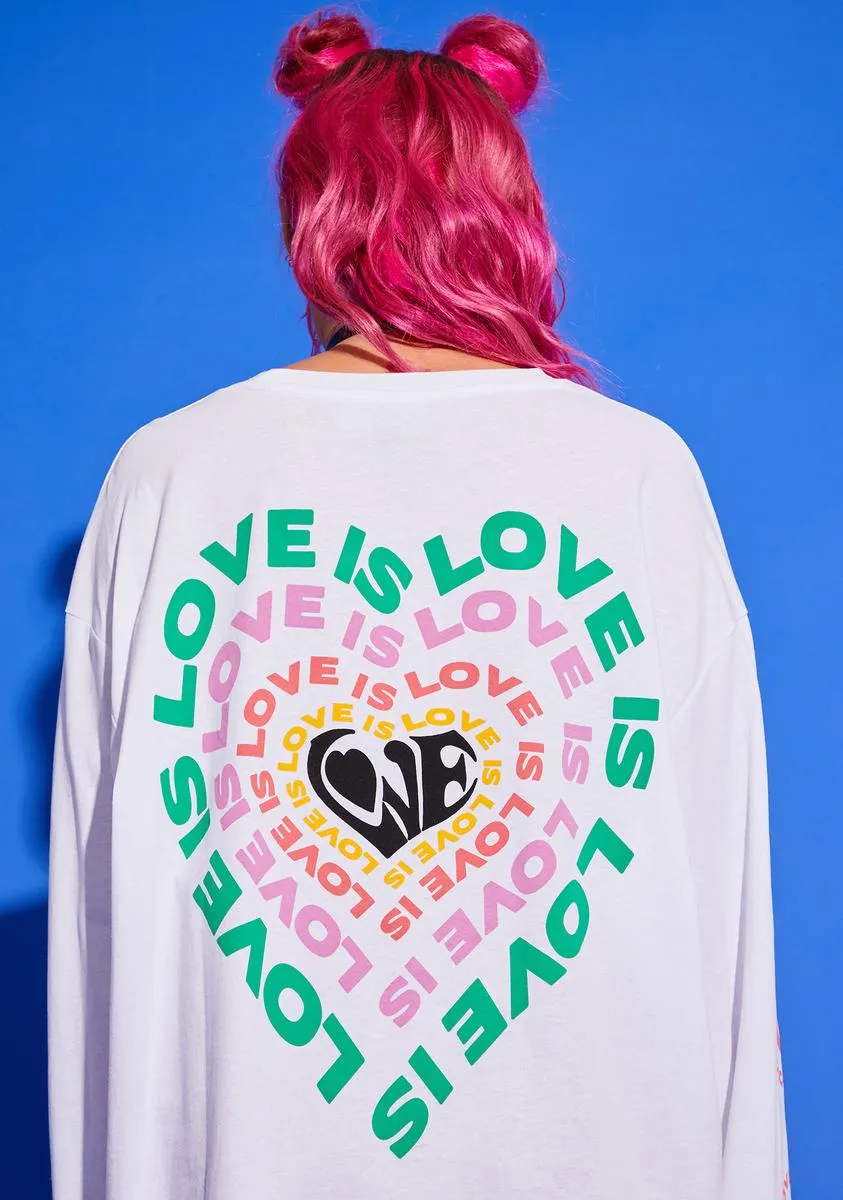 Love Is Love Heart Graphic Tee sold by Dolls Kill