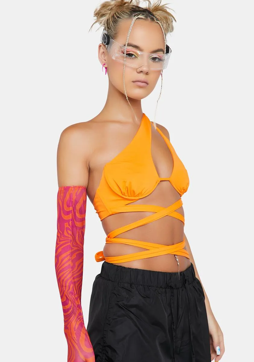 Summer Heat Patterns One Shoulder Top sold by Dolls Kill product image thumbnail 2
