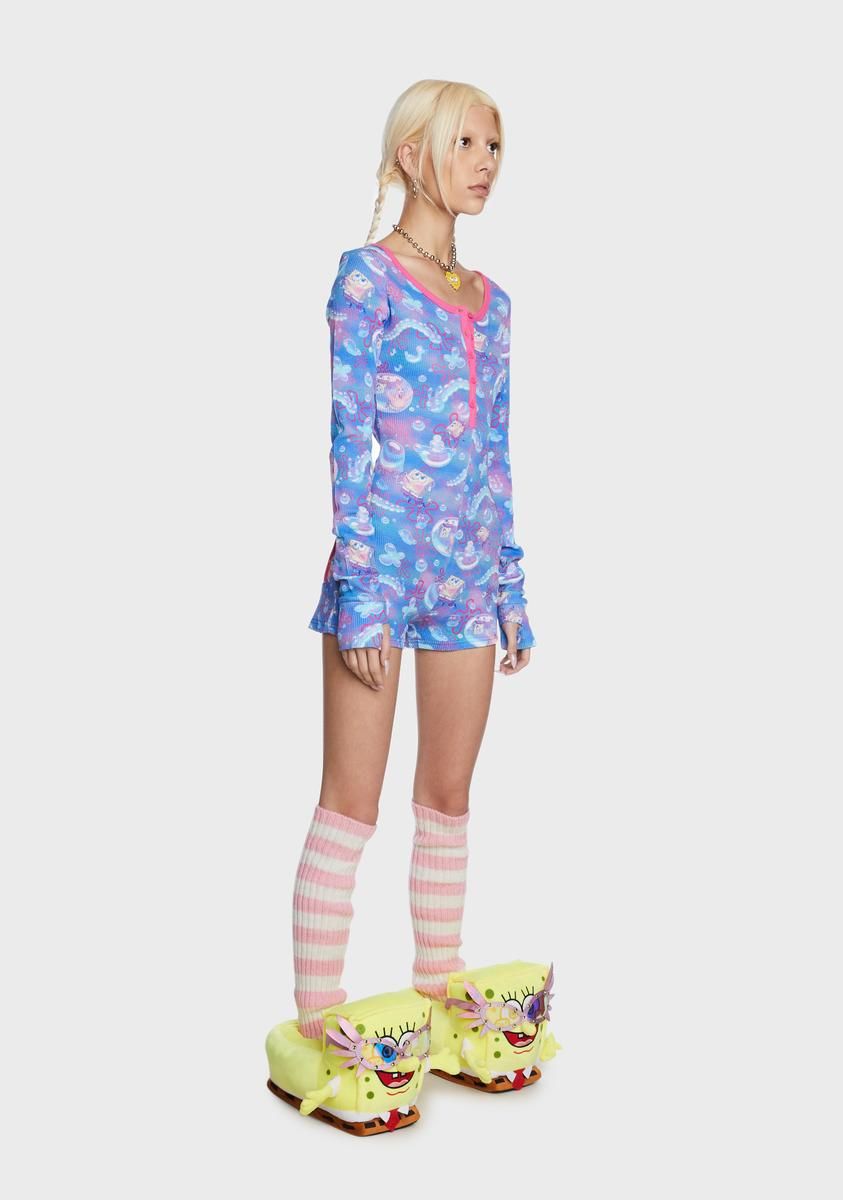 F Is For Friends Thermal Romper sold by Dolls Kill product image thumbnail 3