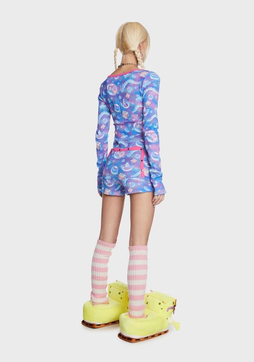 F Is For Friends Thermal Romper sold by Dolls Kill product image thumbnail 4