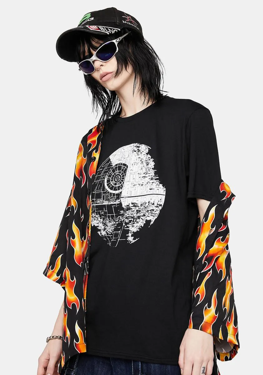 Death Star Graphic Tee sold by Dolls Kill product image thumbnail 2