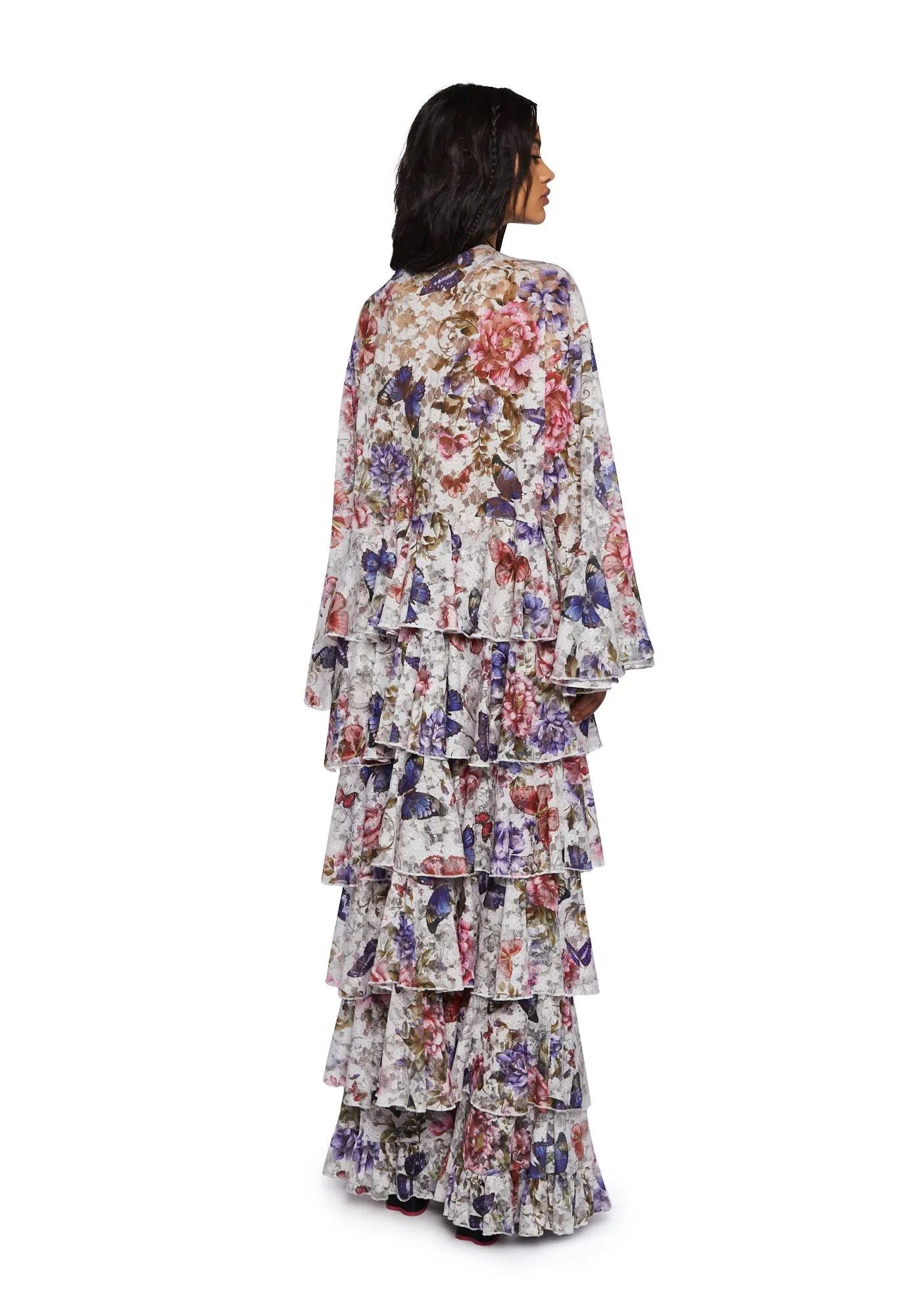 Rumored Confessions Lace Duster sold by Dolls Kill product image thumbnail 4