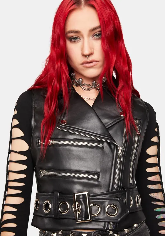 Knots Moto Vest sold by Dolls Kill