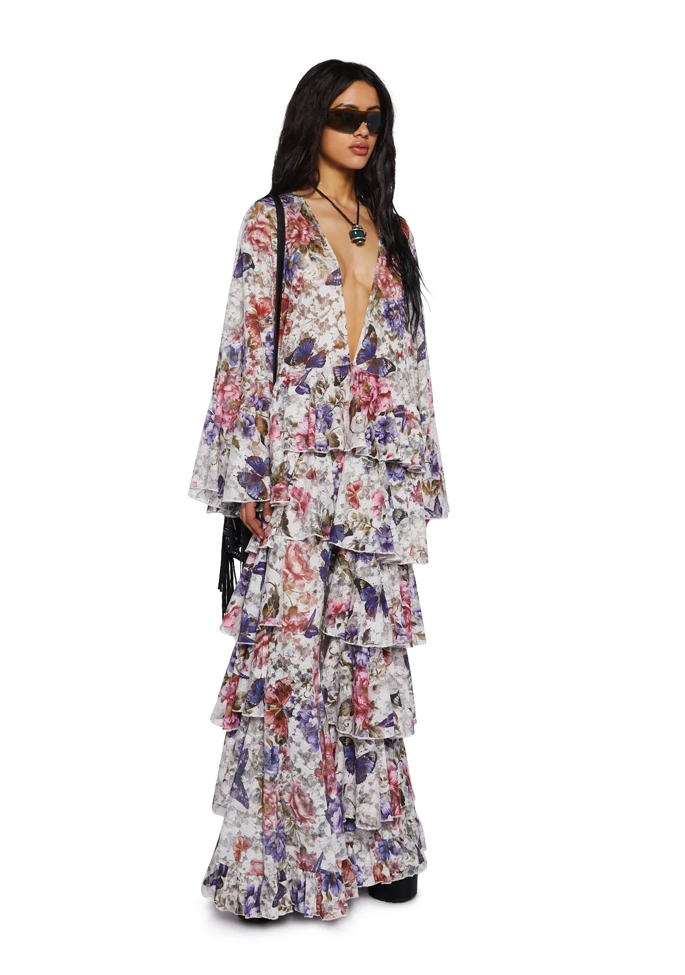 Rumored Confessions Lace Duster sold by Dolls Kill product image thumbnail 5