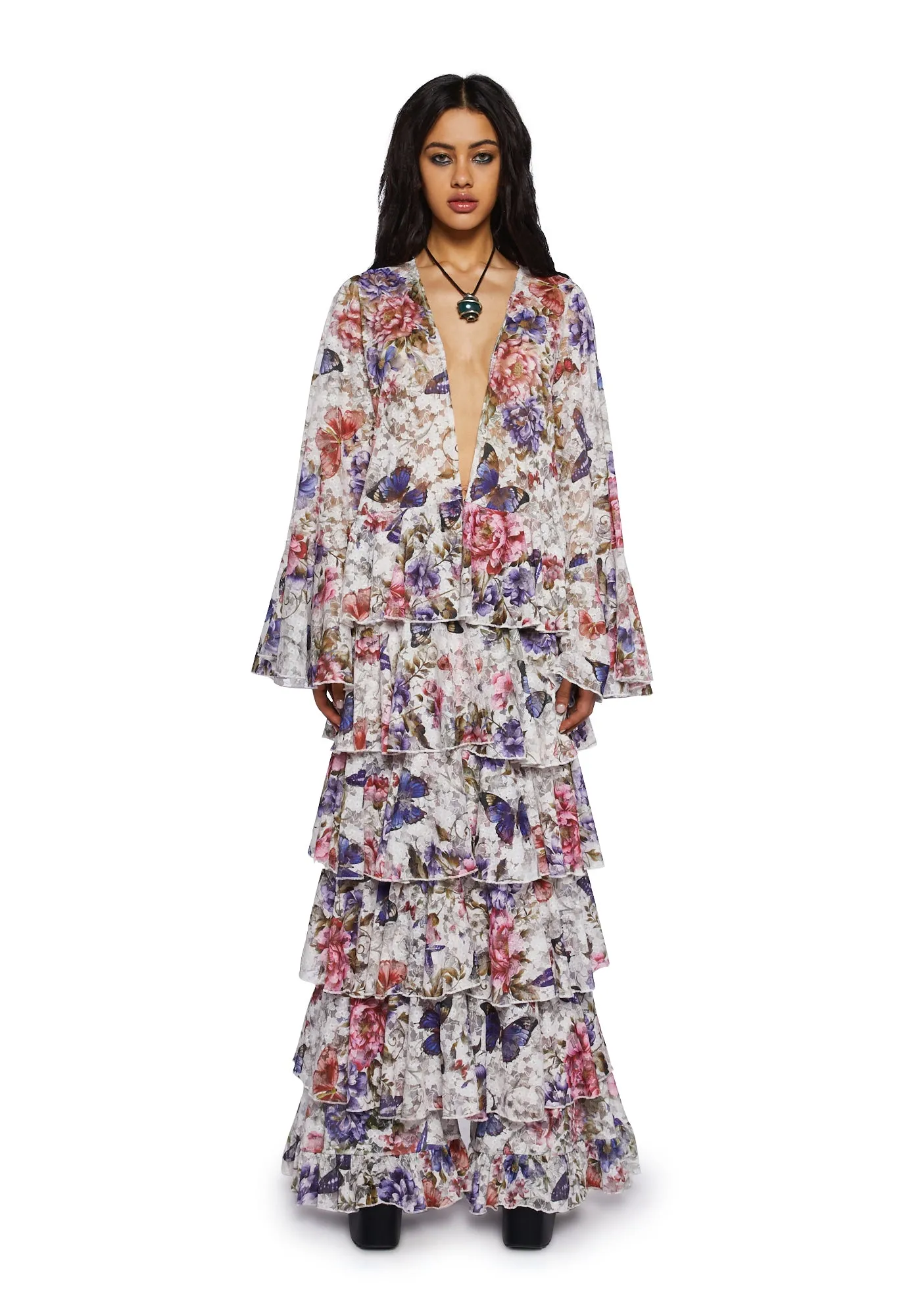 Rumored Confessions Lace Duster sold by Dolls Kill