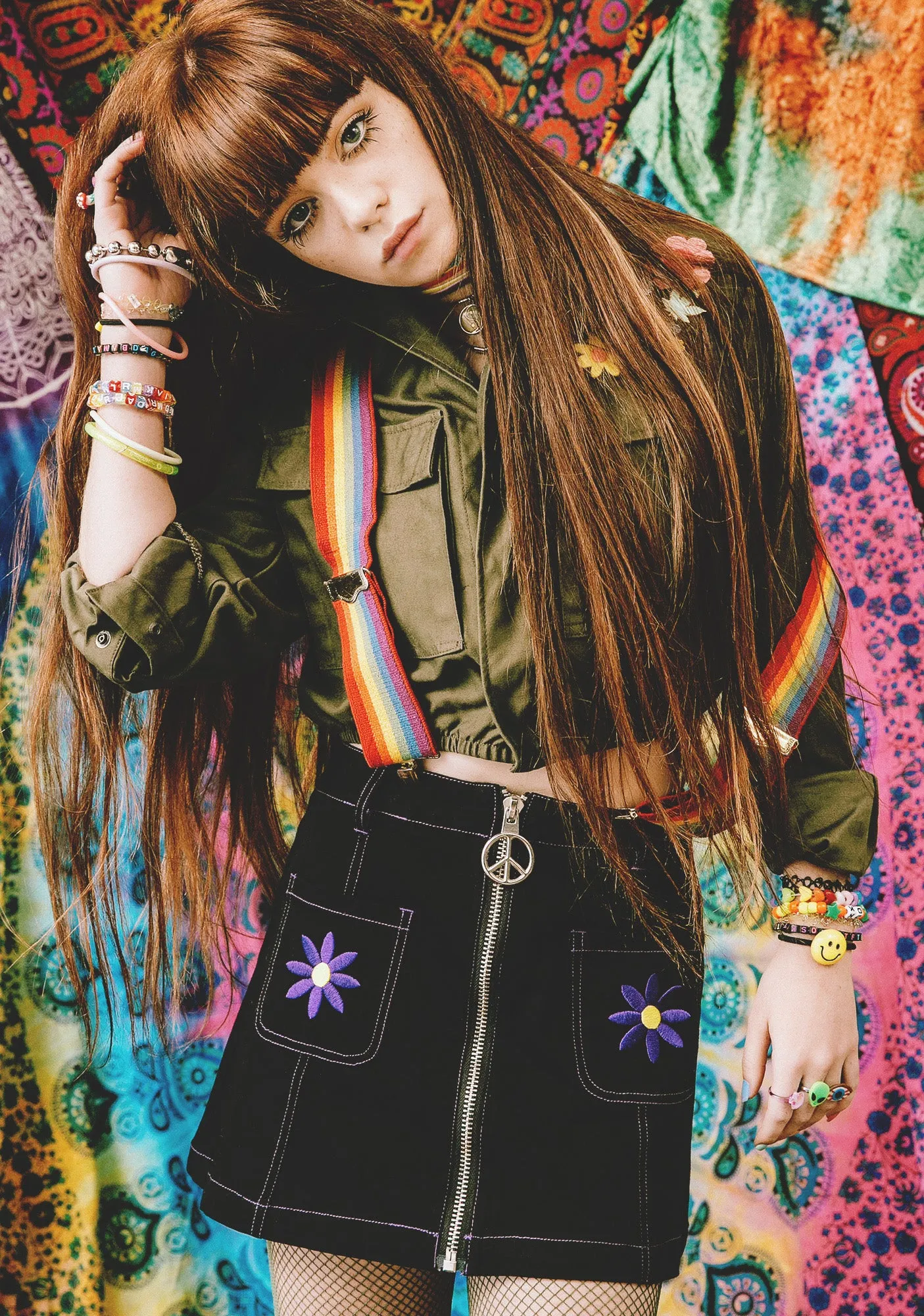 Aster Go-Go Skirt sold by Dolls Kill