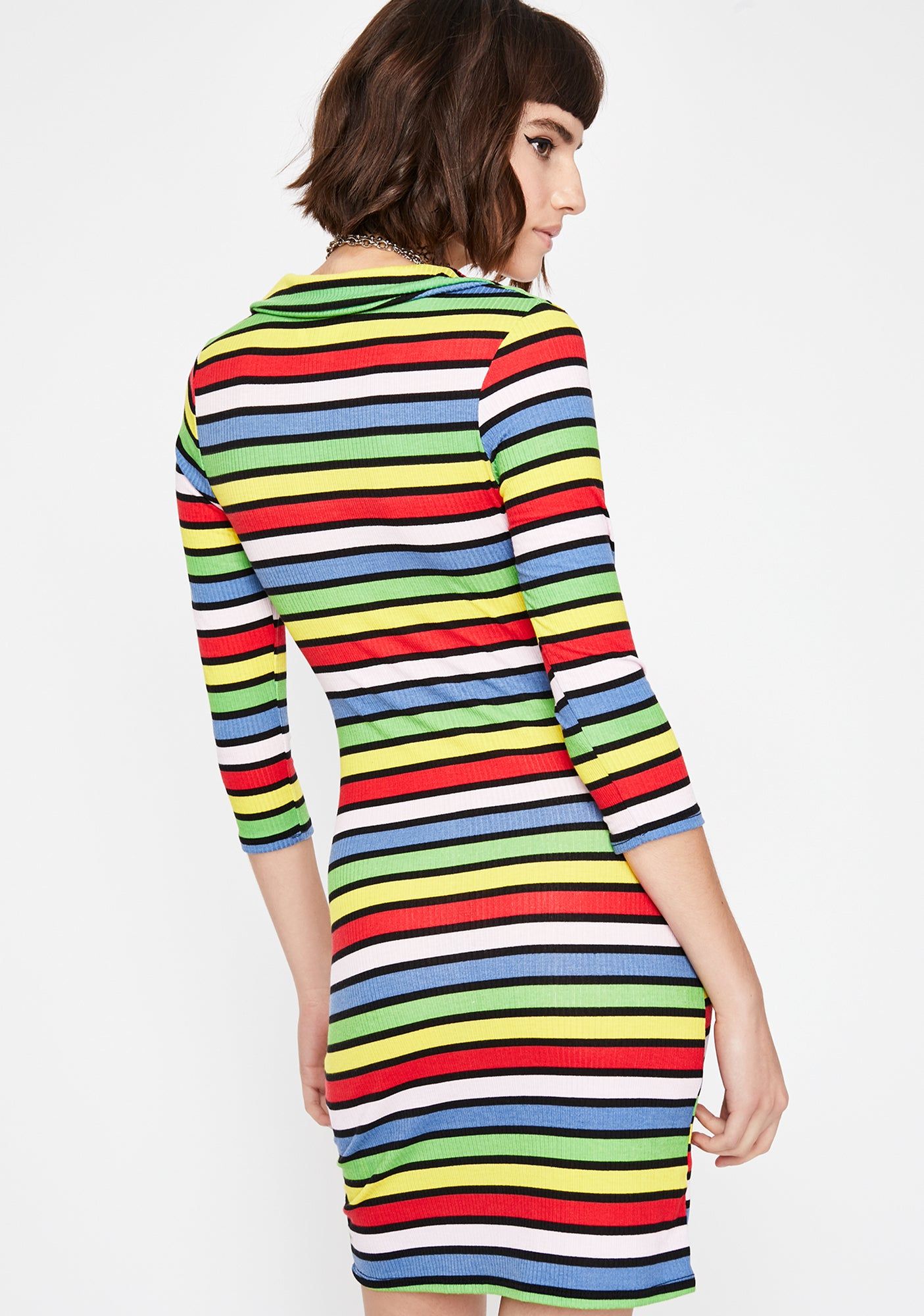 Flash Frenzy Stripe Dress sold by Dolls Kill product image thumbnail 4