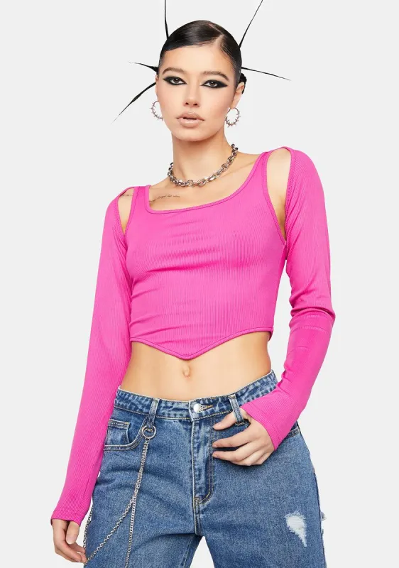 Better Off Crop Top sold by Dolls Kill