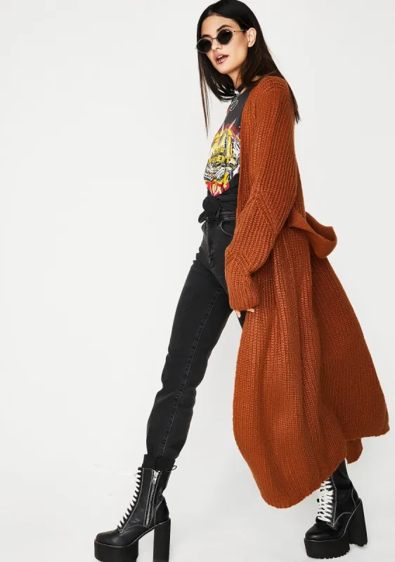 Fall For Ya Knit Cardigan sold by Dolls Kill