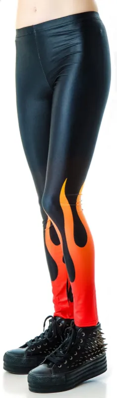 In Flames Leggings sold by Dolls Kill