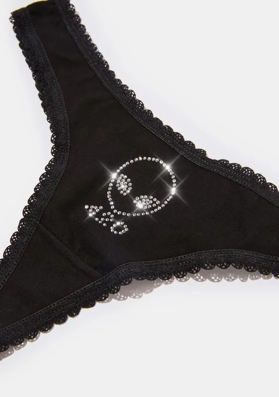Alien 420 Rhinestone Thong sold by Dolls Kill