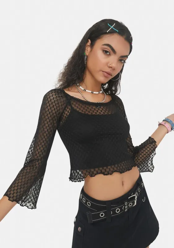 Total 180 Mesh Top sold by Dolls Kill