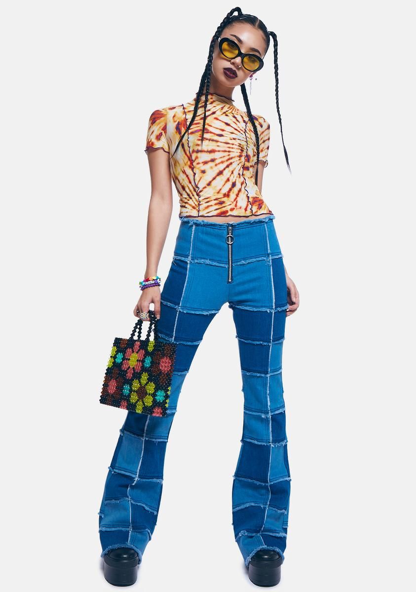 Main Influence Tie Dye Crop Top sold by Dolls Kill product image thumbnail 3