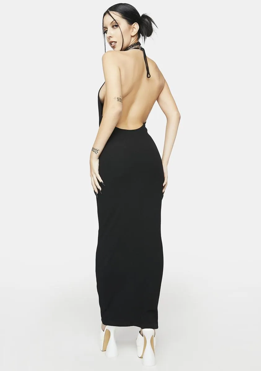 Ribbed Open Back Maxi Dress sold by Dolls Kill product image thumbnail 4