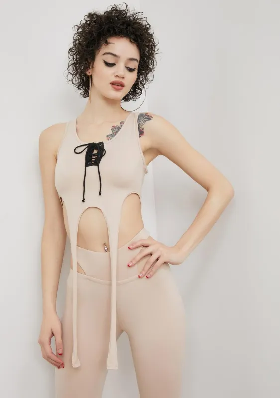 Bare Check Yourself Crop Top Set sold by Dolls Kill