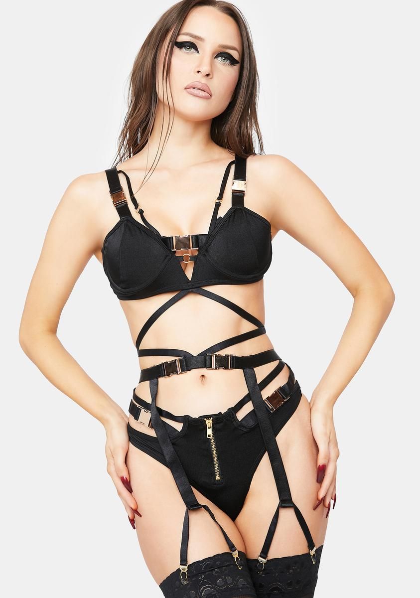 Buckle Up Lingerie Set sold by Dolls Kill