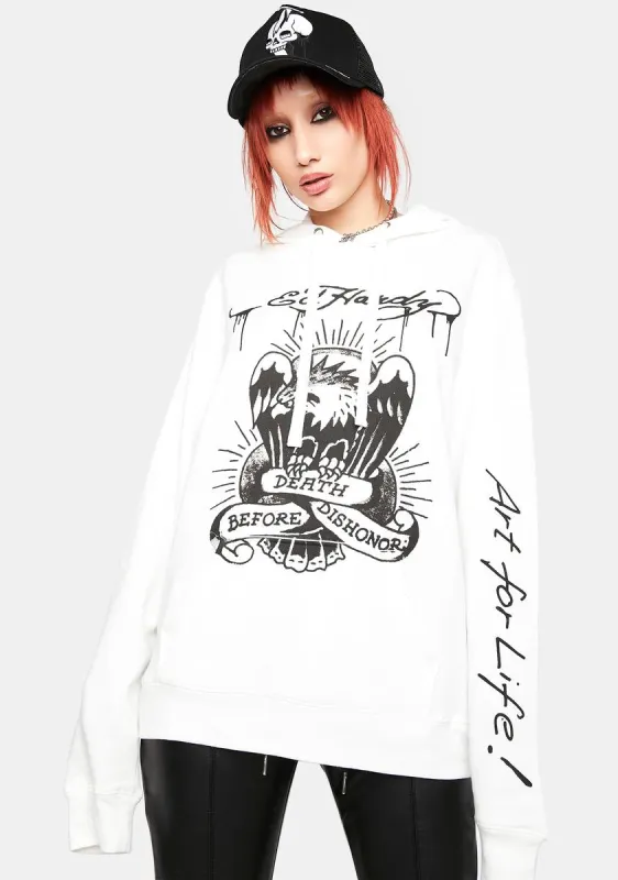 Cloud Dancer Graphic Hoodie sold by Dolls Kill