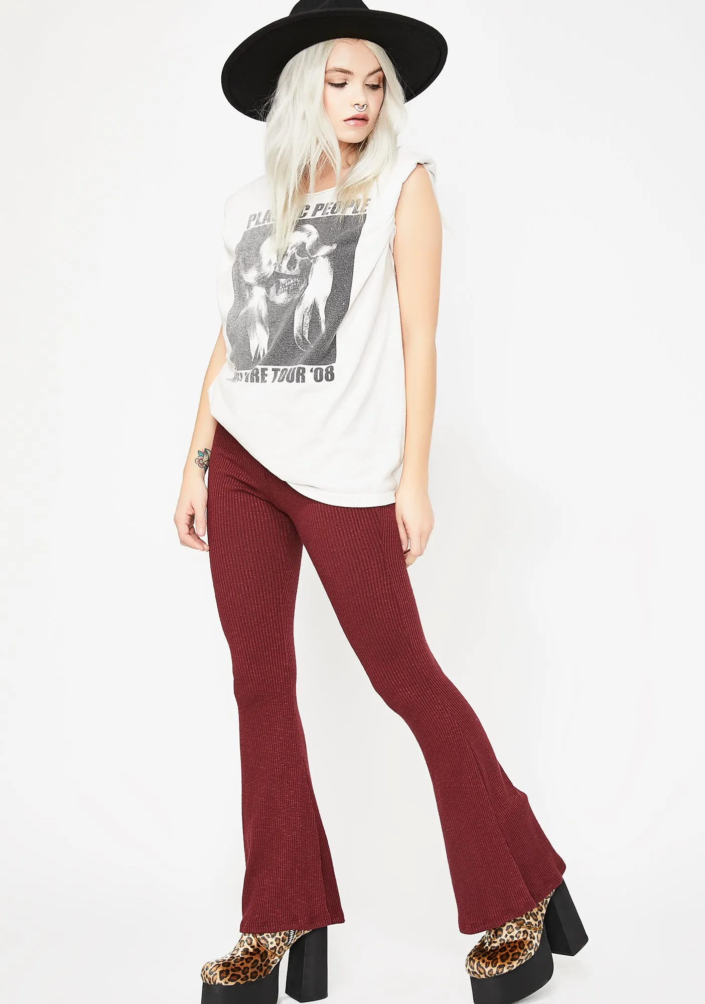Always Winnin' Flare Pants sold by Dolls Kill product image thumbnail 2