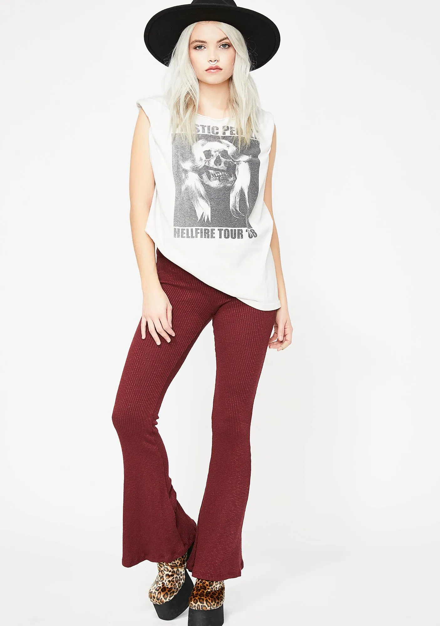Always Winnin' Flare Pants sold by Dolls Kill product image thumbnail 3