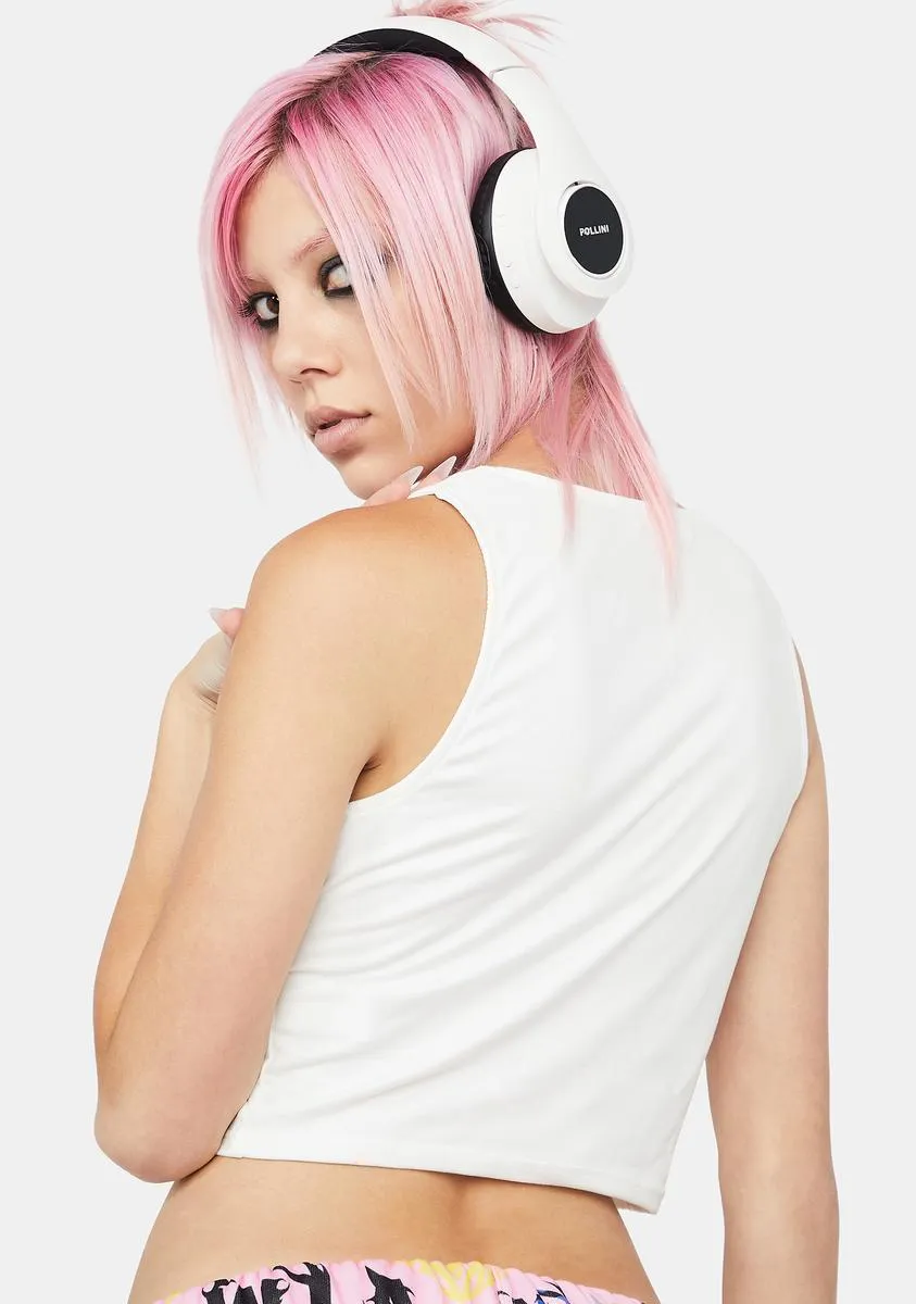 Ivory All's Fair Keyhole Crop Top sold by Dolls Kill product image thumbnail 4