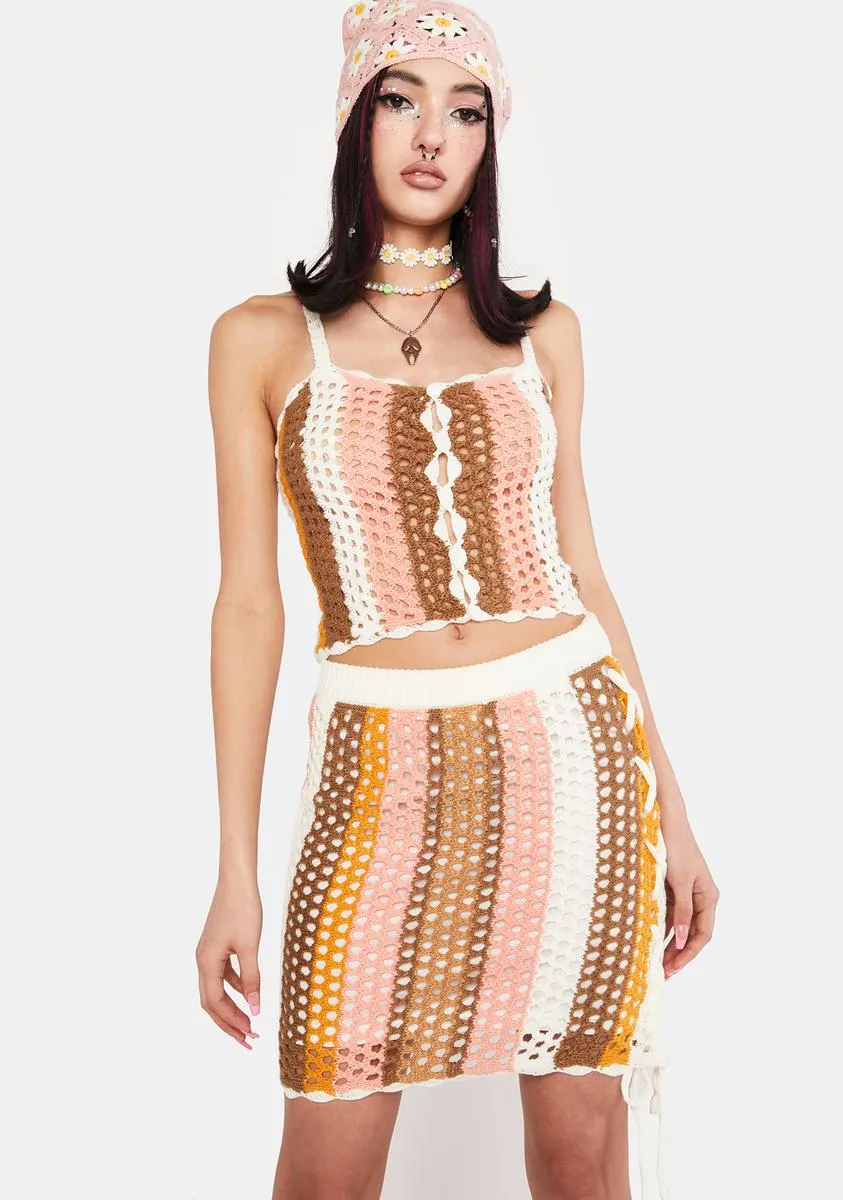 Satisfied Mind Crochet Skirt sold by Dolls Kill product image thumbnail 2