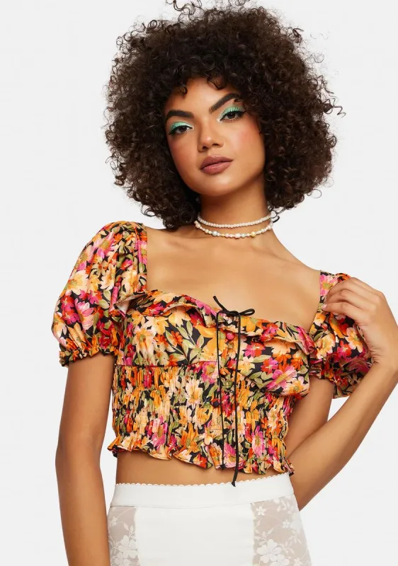 Sylvie Crop Top sold by Dolls Kill