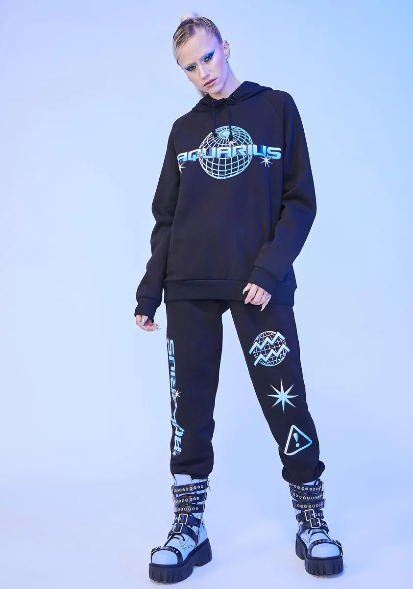 Aquarius Worldwide Graphic Hoodie sold by Dolls Kill product image thumbnail 3