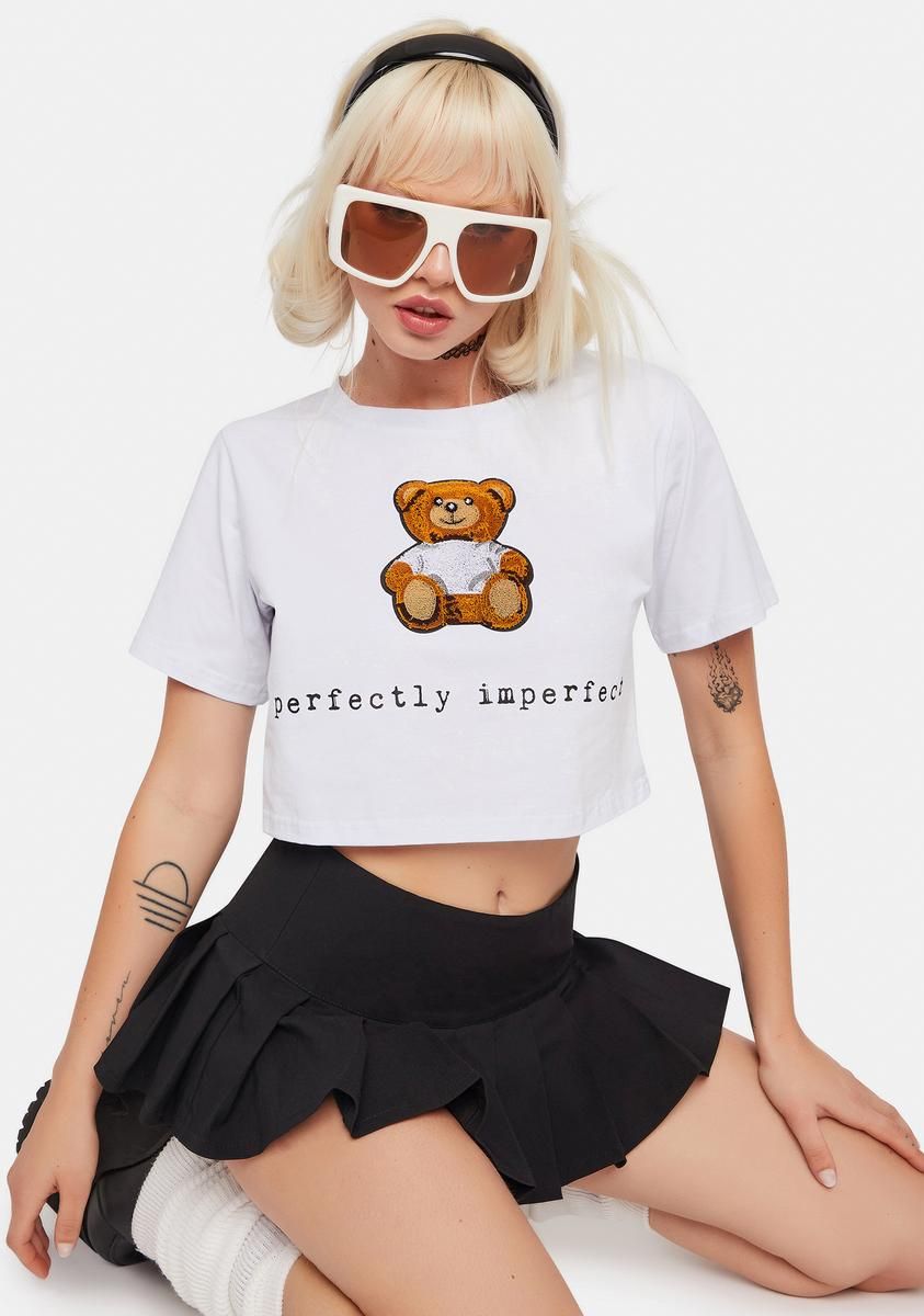 Perfectly Imperfect Teddy Crop Top sold by Dolls Kill product image thumbnail 2