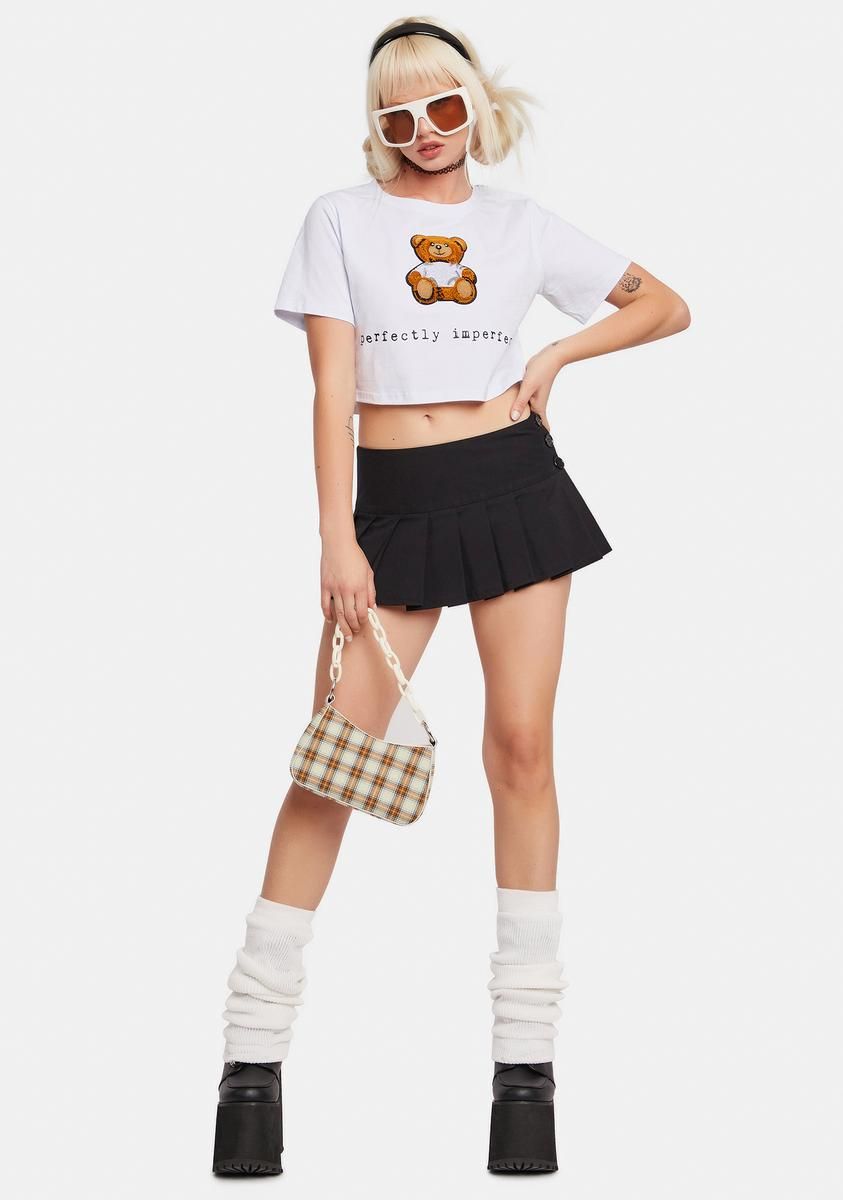 Perfectly Imperfect Teddy Crop Top sold by Dolls Kill product image thumbnail 3