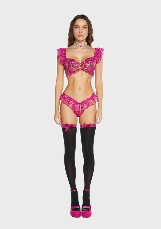 Can't Be Played Lingerie Set sold by Dolls Kill