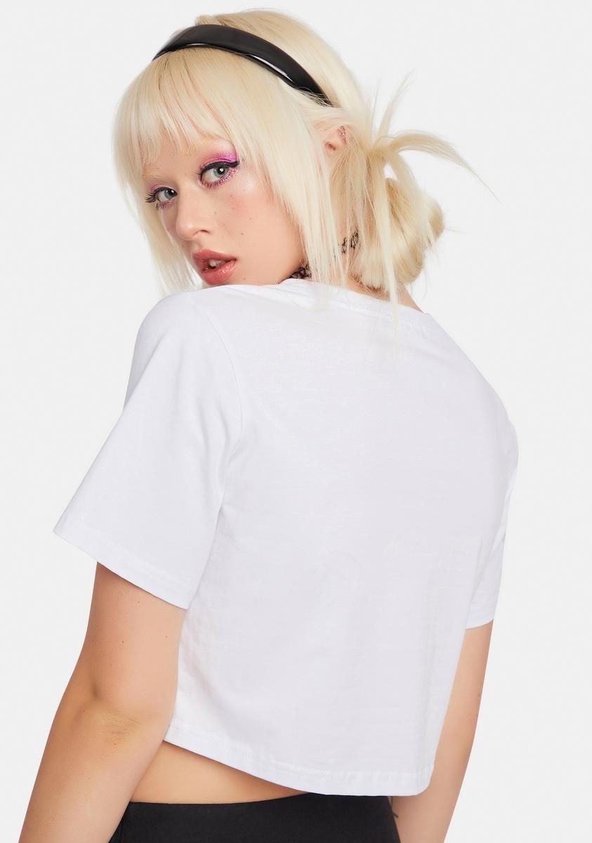 Perfectly Imperfect Teddy Crop Top sold by Dolls Kill product image thumbnail 4