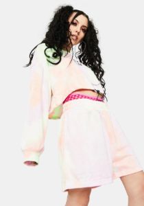 Lilac Lincoln Track Shorts sold by Dolls Kill