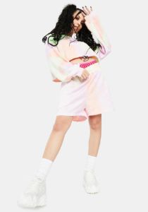 Lilac Lincoln Track Shorts sold by Dolls Kill