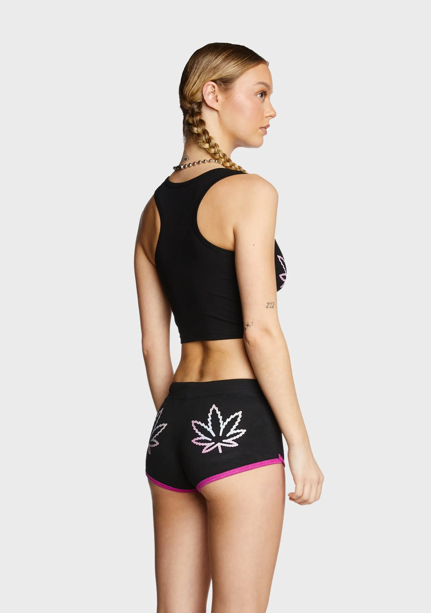 420 Crop Racerback Tank sold by Dolls Kill product image thumbnail 4