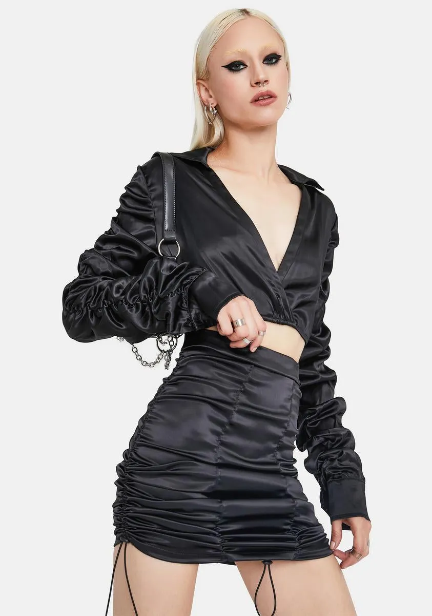 Future Me Silk Mini Skirt Set sold by Dolls Kill product image thumbnail 2