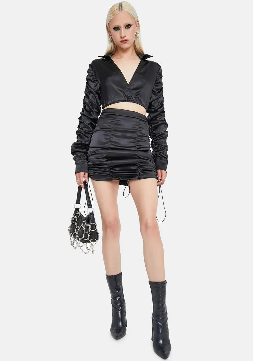 Future Me Silk Mini Skirt Set sold by Dolls Kill product image thumbnail 3