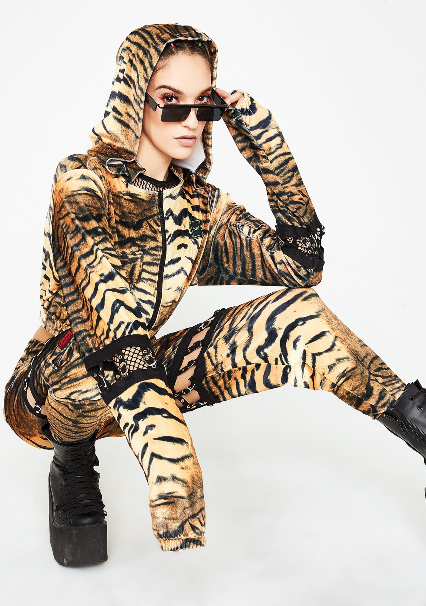 Connected Tiger Hoodie sold by Dolls Kill product image thumbnail 3