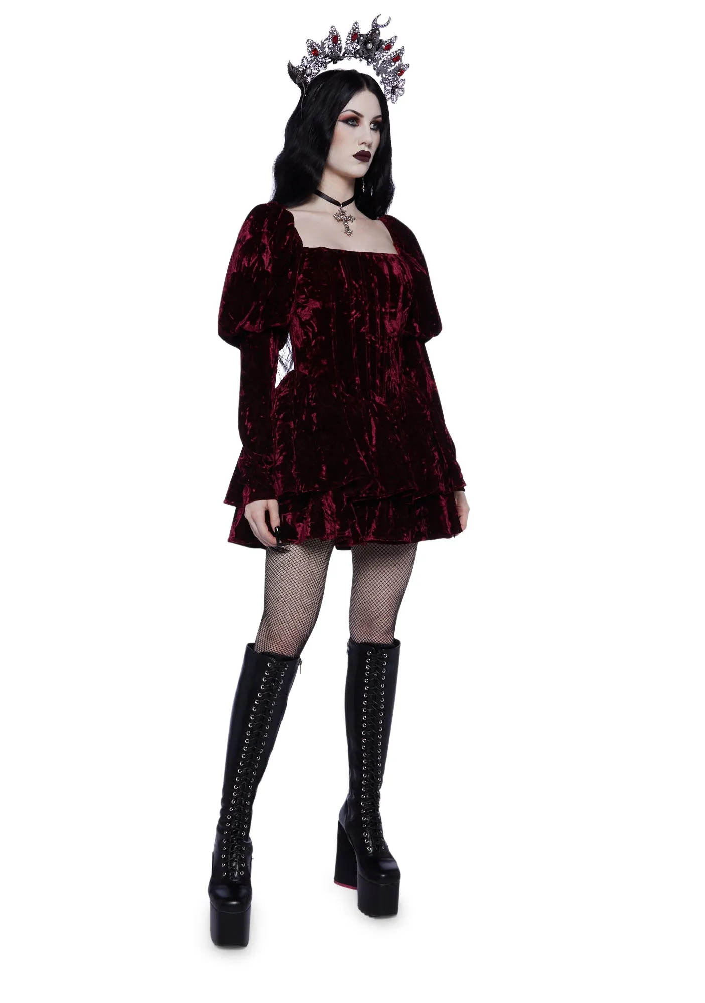 Haunted Hearts Mini Dress sold by Dolls Kill product image thumbnail 2