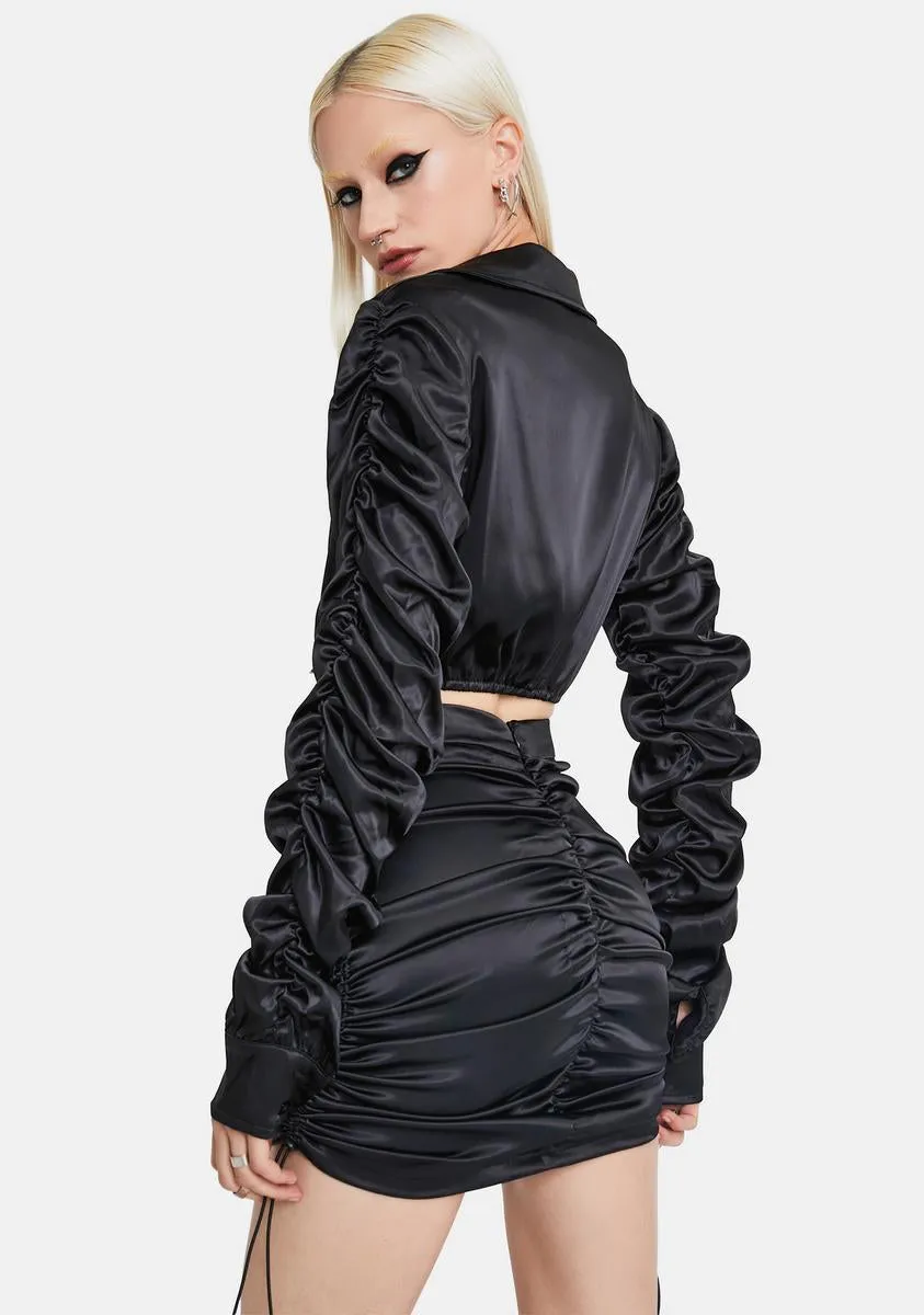 Future Me Silk Mini Skirt Set sold by Dolls Kill product image thumbnail 4